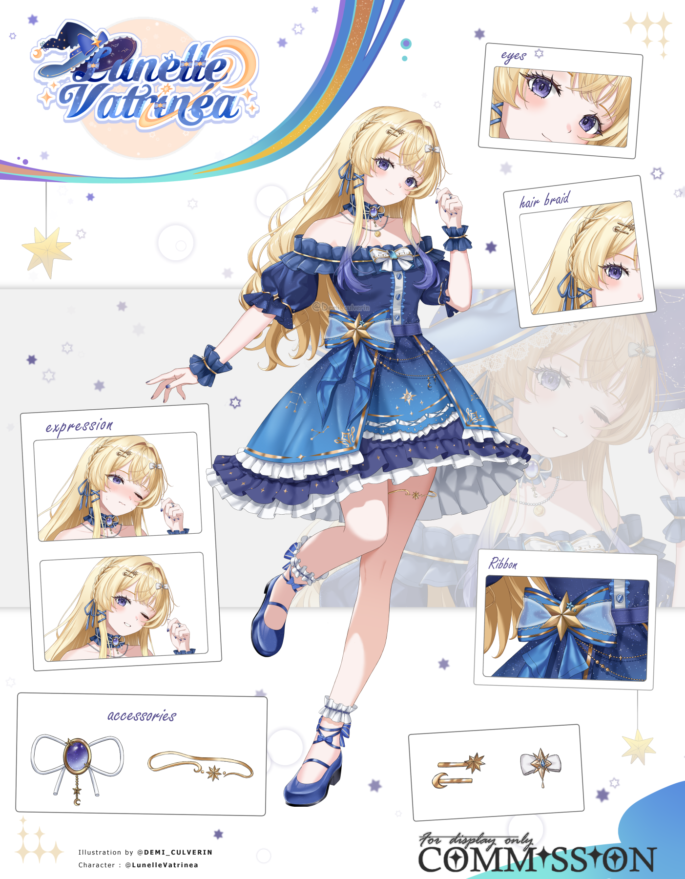Lunelle Vatrinea's Reference sheet portfolio artwork