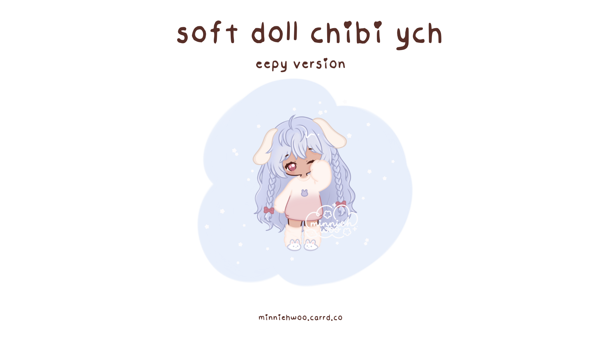 soft doll chibi ych ♡ eepy version