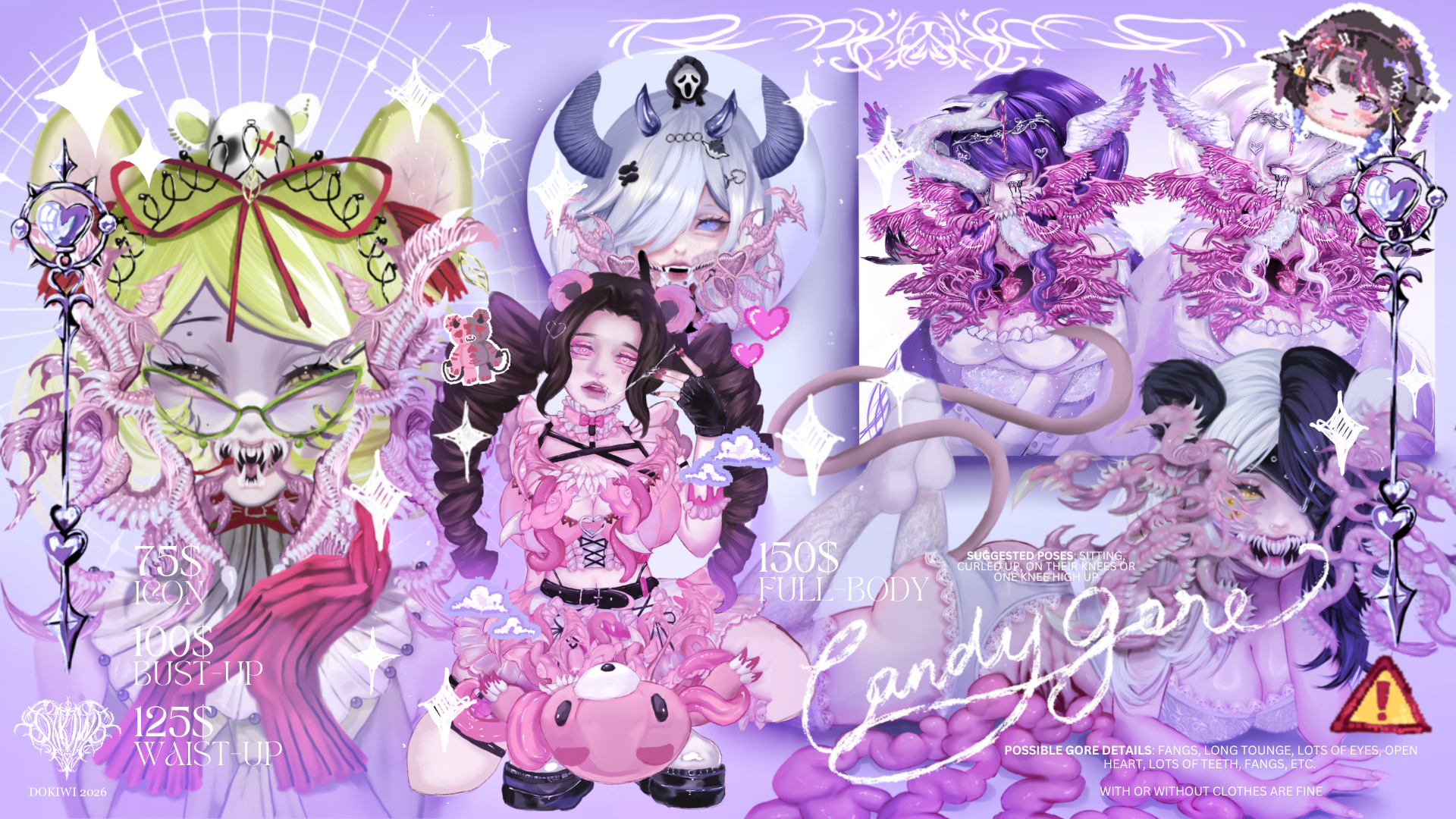 ‿̩͙⊱༒︎༻CANDY GORE♱Rendered Illustration༺༒︎⊰‿̩͙  