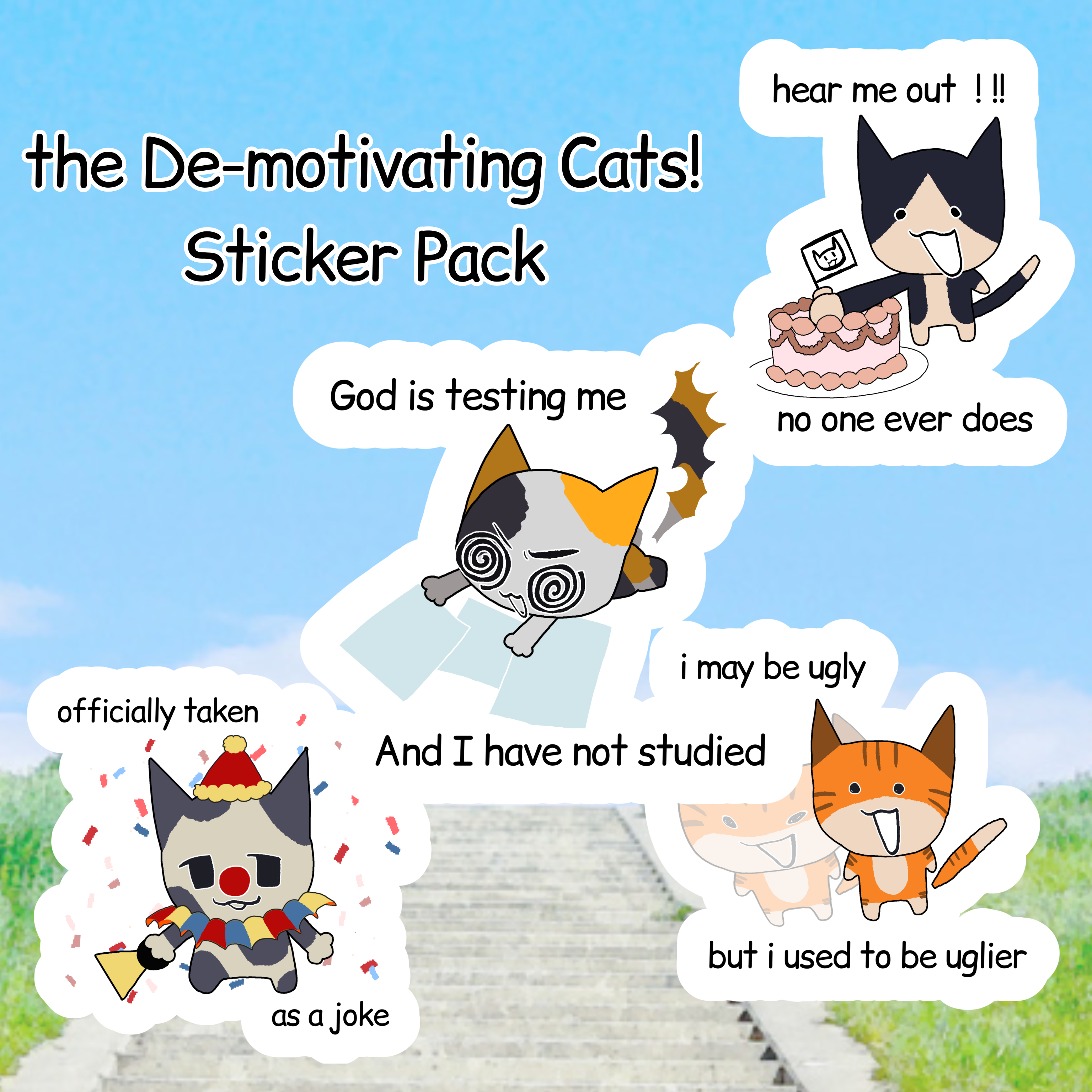 Cat stickers! portfolio artwork