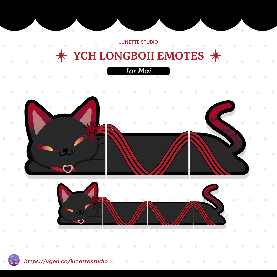 Mai's YCH Longboii Emotes portfolio artwork
