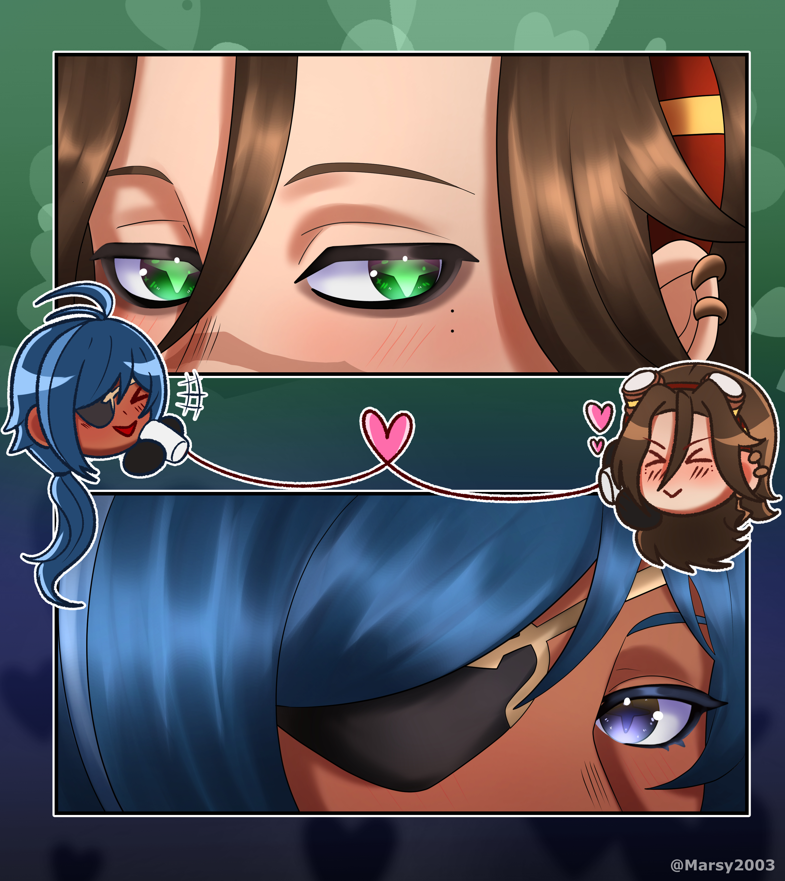 Eyes Couple Ych- Yume KaeRai portfolio artwork