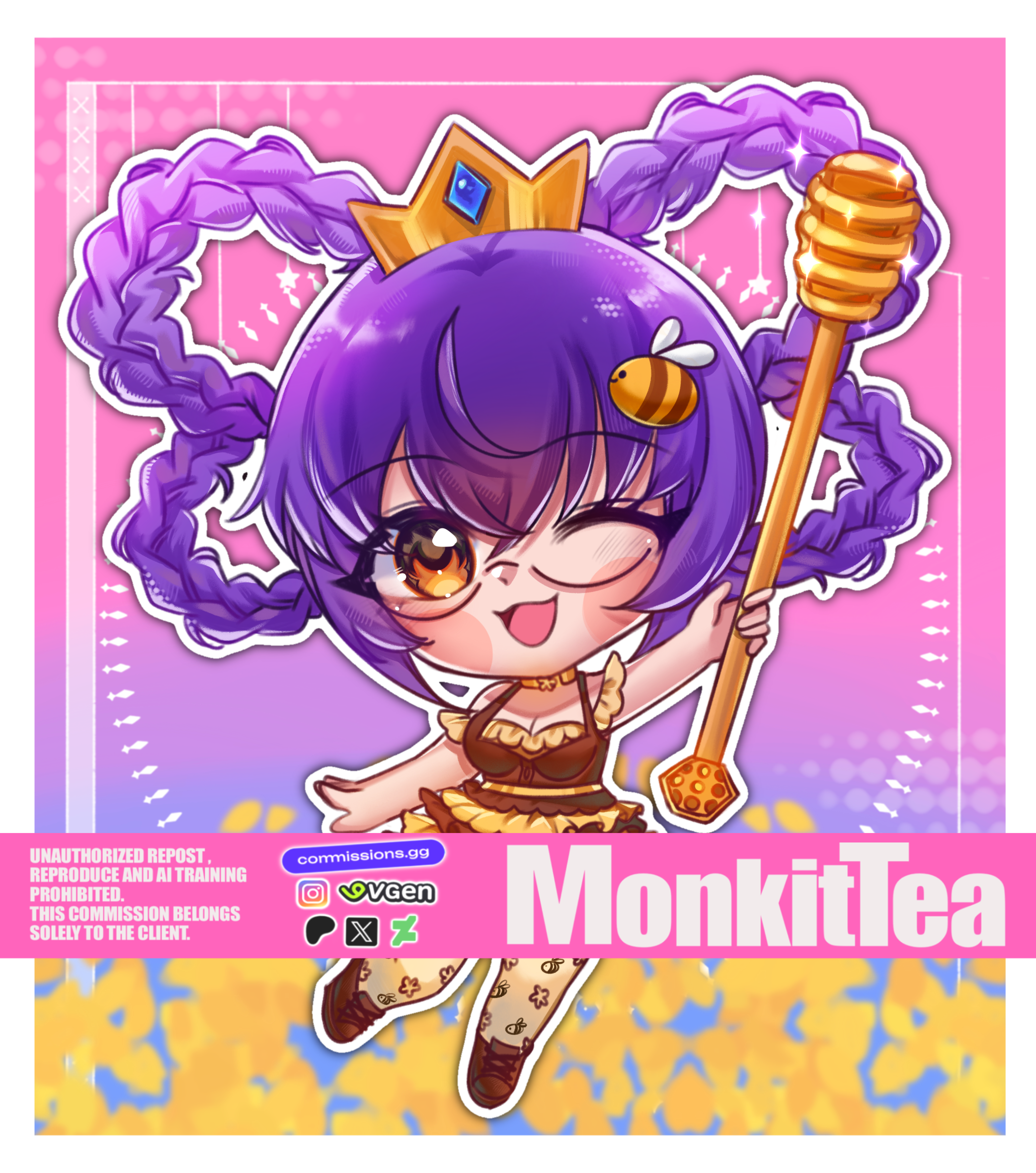 SaraSuzyCake's Cute Chibi Commission portfolio artwork