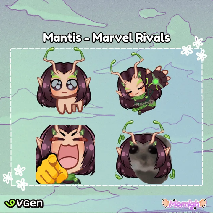 ❀ Emote Pack ❀ MANTIS [Marvel Rivals]