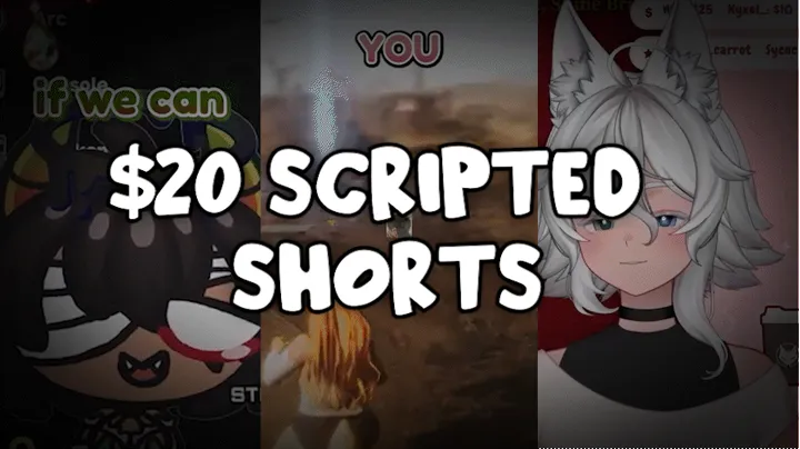 Scripted Shorts/TikTok/Reels Editing ⊹ ࣪ ˖ 