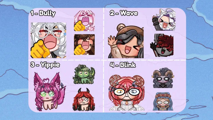 YCH Emotes / Stickers ✧ Set 2 ✧