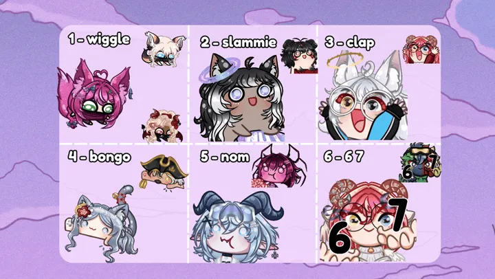 YCH Emotes / Stickers ✧ Set 3 ✧