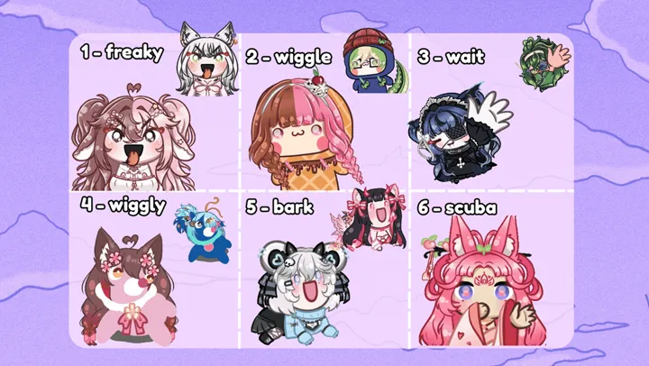YCH Emotes / Stickers ✧ Set 5 ✧ 
