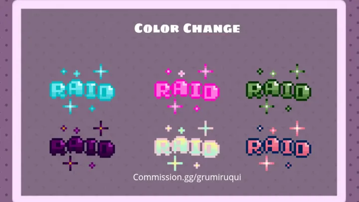 Color change of ¨raid alert¨