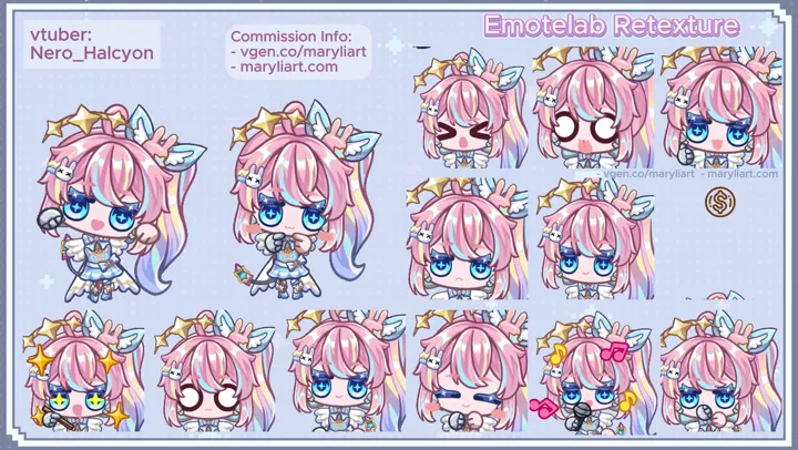 Emotelab YCH custom retexture commission